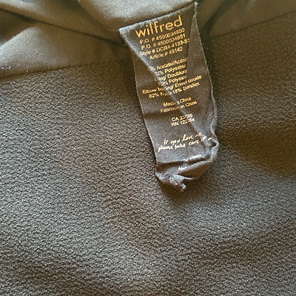 Aritzia Wilfred Montesson Black Motto Jacket - Picture 9 of 9